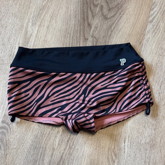 PINK Victoria's Secret Other - PINK Victoria's Secret Zebra Print Swim Shorts - Black and Pink